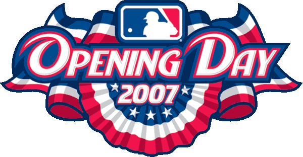 MLB Opening Day 2007 Primary Logo iron on transfers for T-shirts